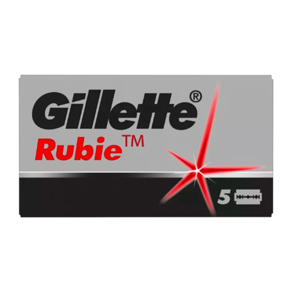 Лезвия Gillette Rubie двустронние 5шт в упаковке, цена за 1 лезвие (5/100/1200)