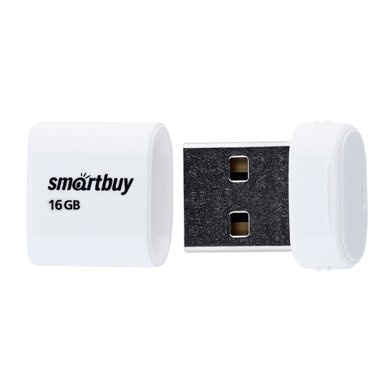 Флеш-накопитель Smartbuy Lara 16GB USB2.0 пластик белый