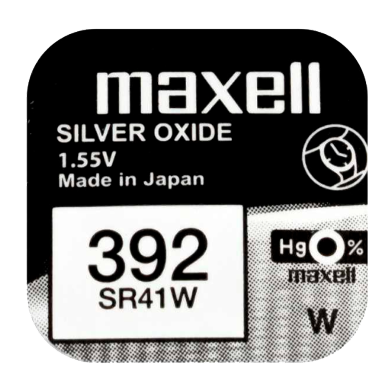 Батарейка Maxell 392 (SR41W) BL1 Silver Oxide 1.55V (1/10/100)