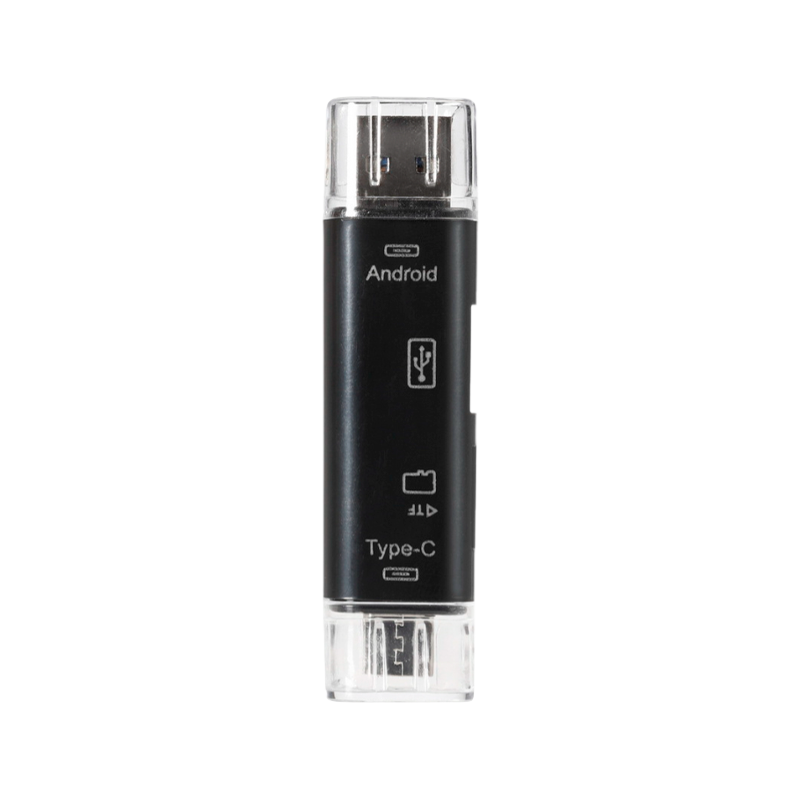 Картридер Smartbuy 801 USB2.0 SD/microSD USB (m)/Type-C