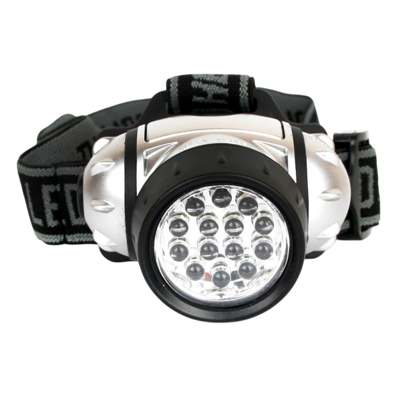 Фонарь налобный Ultraflash LED5352 1.2W 14LED от батареек 4 режима черный (1/5/100)