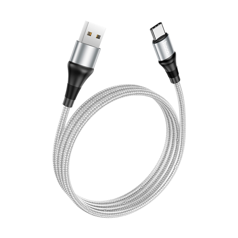 Кабель HOCO X50 USB (m)-Type-C (m) 1.0м 3.0A нейлон серый (1/31/310)