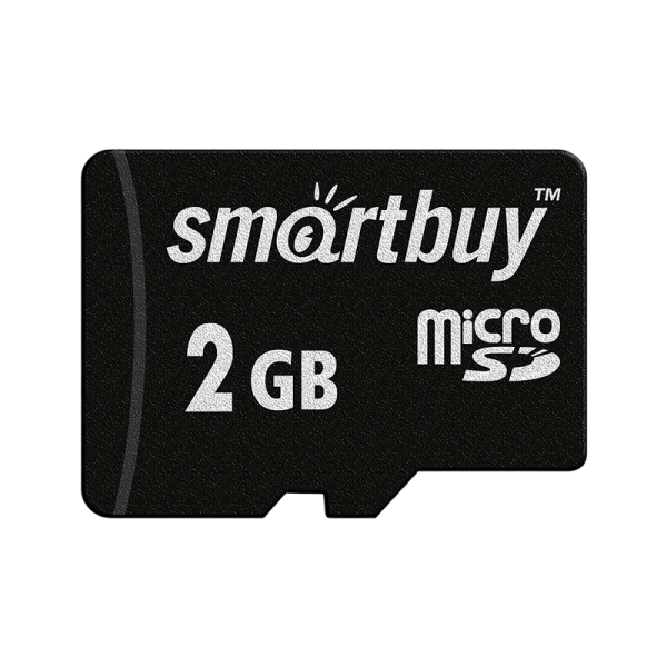 Карта памяти microSD Smartbuy 2GB Class4 10 МБ/сек без адаптера