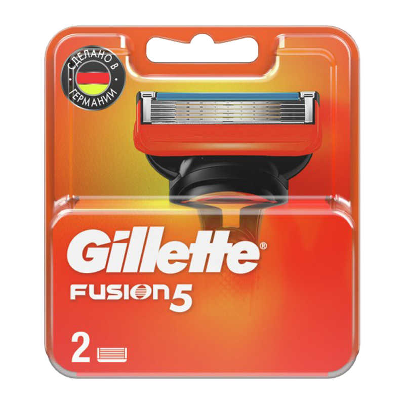 Сменные кассеты Gillette FUSION 5 лезвий 2шт. (цена за 1 шт) (2/20)