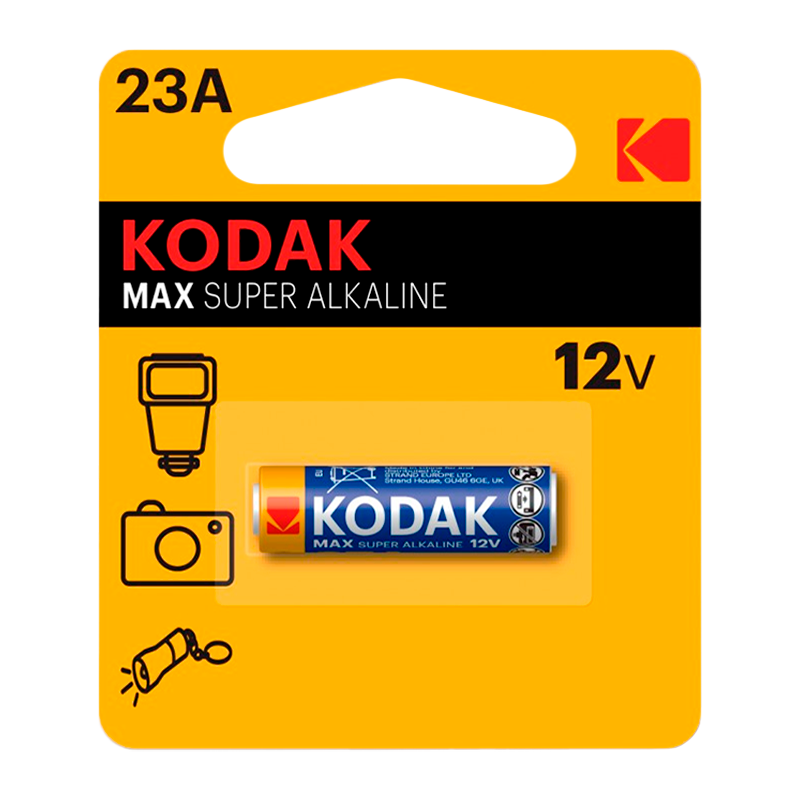 Батарейка Kodak MAX LR23/V23GA/A23/MN21 BL1 Alkaline 12V (1/60/240/21600)
