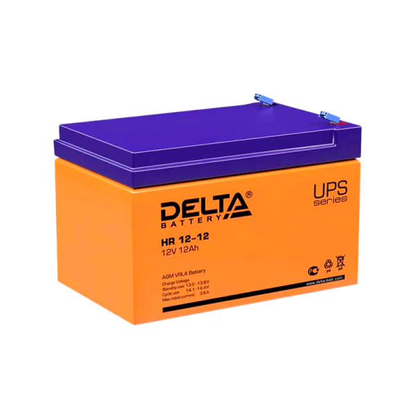 #Аккумулятор свинцово-кислотный Delta HR 12-12 12V 12Ah (1/4)