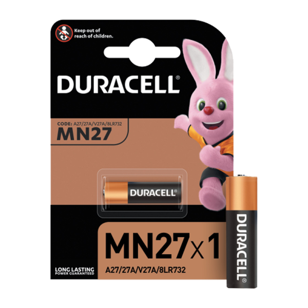 Батарейка Duracell LR27/A27/MN27 BL1 Alkaline 12V (1/10/100)