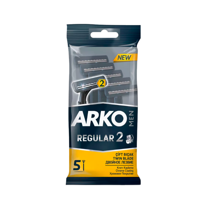 Бритва Арко MEN Regular 2 одноразовые 5шт. (1/40)