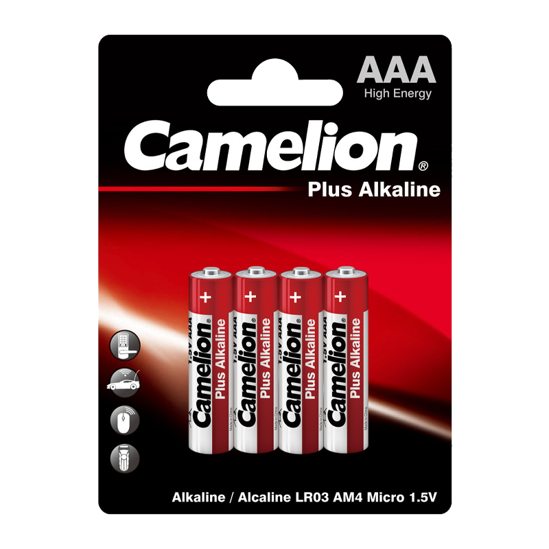 Батарейка Camelion Plus LR03 AAA BL4 Alkaline 1.5V (4/48/1152)
