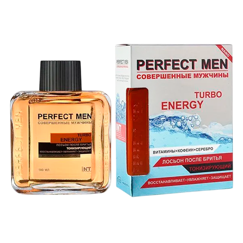 Лосьон после бритья XXI CENTURY Perfect Men Turbo ENERGY (тонизирующий) 100мл (1/48)