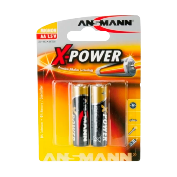 Батарейка ANSMANN X-POWER  LR6 BL2