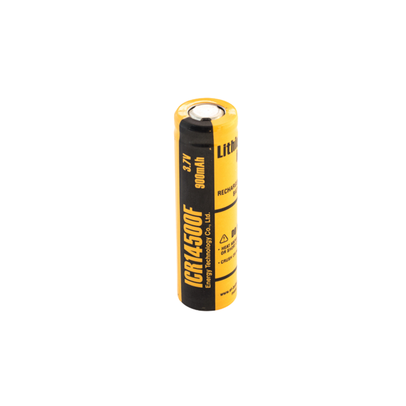 Аккумулятор ET ICR14500F 14.1*50.0, 900mAh, Li-Ion, 1/100/1000
