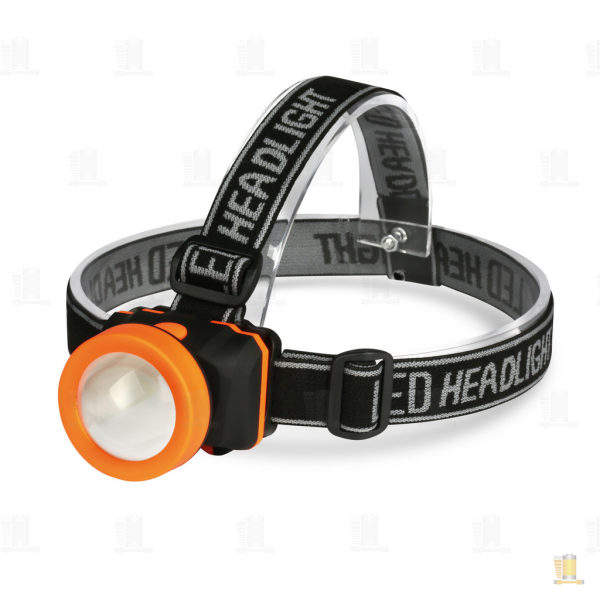 Фонарь налобный Smartbuy SBF-HL029 3W COB от батареек IP44 3 режима черный (1/120)