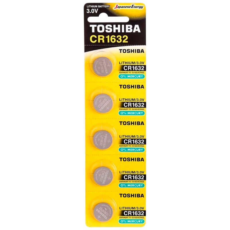 Батарейка Toshiba CR1632 BL5 Lithium 3V (5/100/12000)