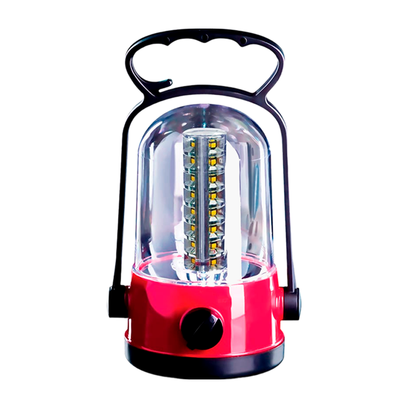 *Фонарь туристический Космос 6010 32LED от аккумулятора красный (1/48) 