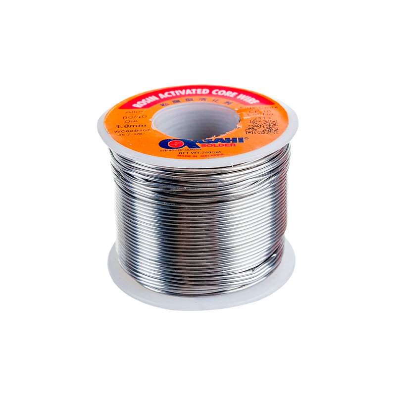 Припой Asahi Sn60/Pb40 1.0мм*1м 250г с флюсом