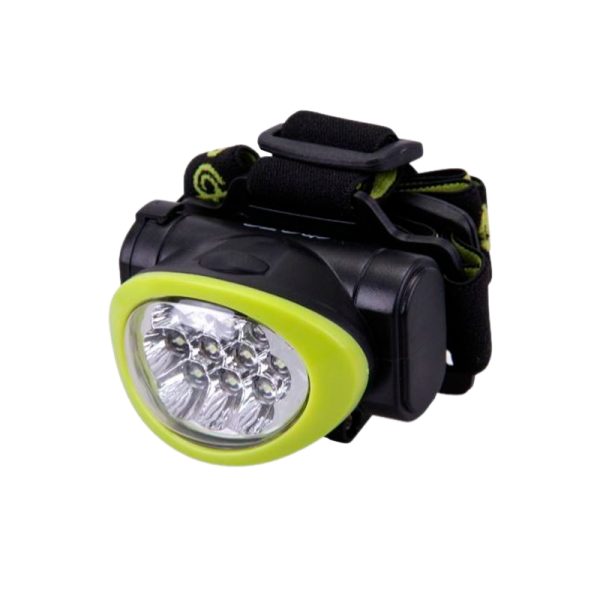 Фонарь налобный Фаzа H4-L10 1W 1LED от батареек 3 режима зеленый (1/10/80)