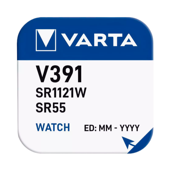 Батарейка Varta 391 (SR1120W) BL1 Silver Oxide 1.55V (1/10/100)