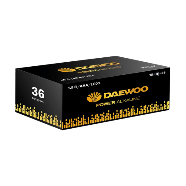 Батарейка Daewoo Power LR03 AAA BOX36 Alkaline 1.5V (36/720)