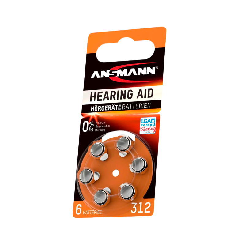 Батарейка ANSMANN Zinc-Air&nbsp;&nbsp;312 UK BL6