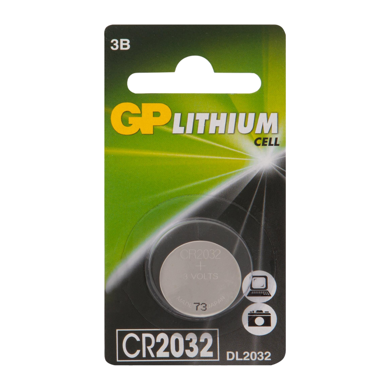 Батарейка GP CR2032 BL1 Lithium 3V (1/10/100/600)