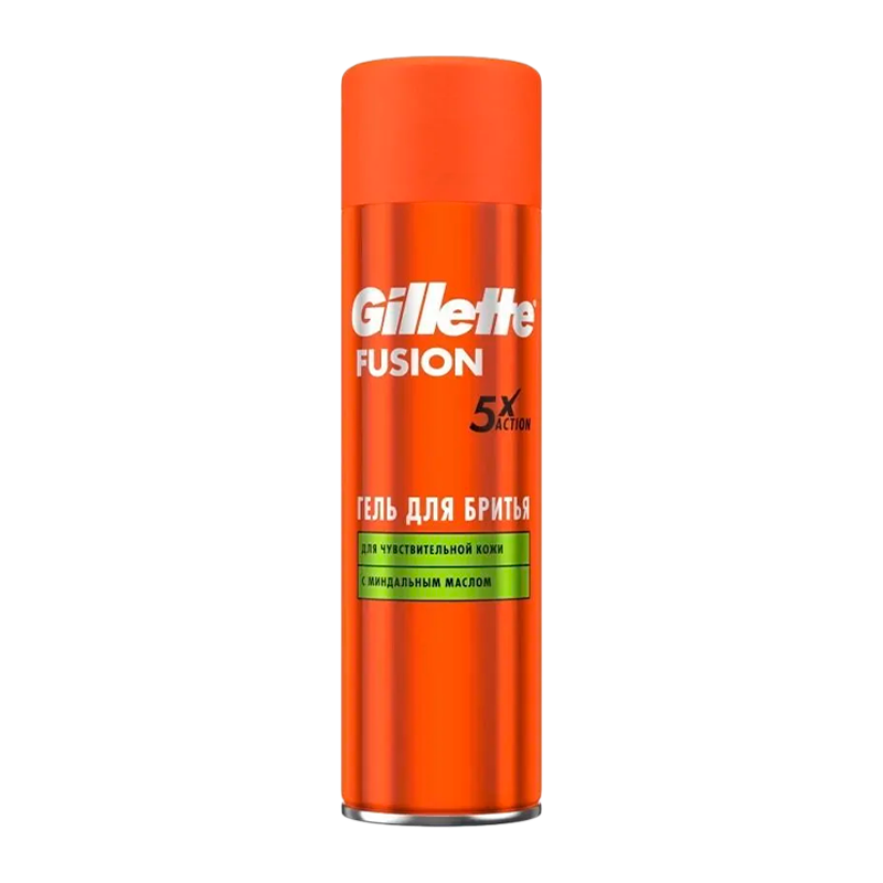 Гель для бритья Gillette FUSION для чувствительной кожи 200мл (1/6)