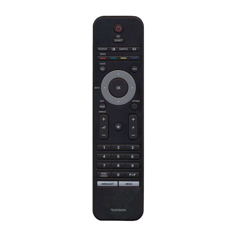 Пульт Д/У AMBILIGHT RC2143801/02 для телевизоров Philips черный