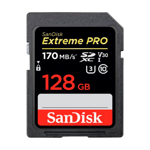 Карта памяти SD SanDisk Extreme Pro 128GB Class10 UHS-I (U3) 95 МБ/сек V30