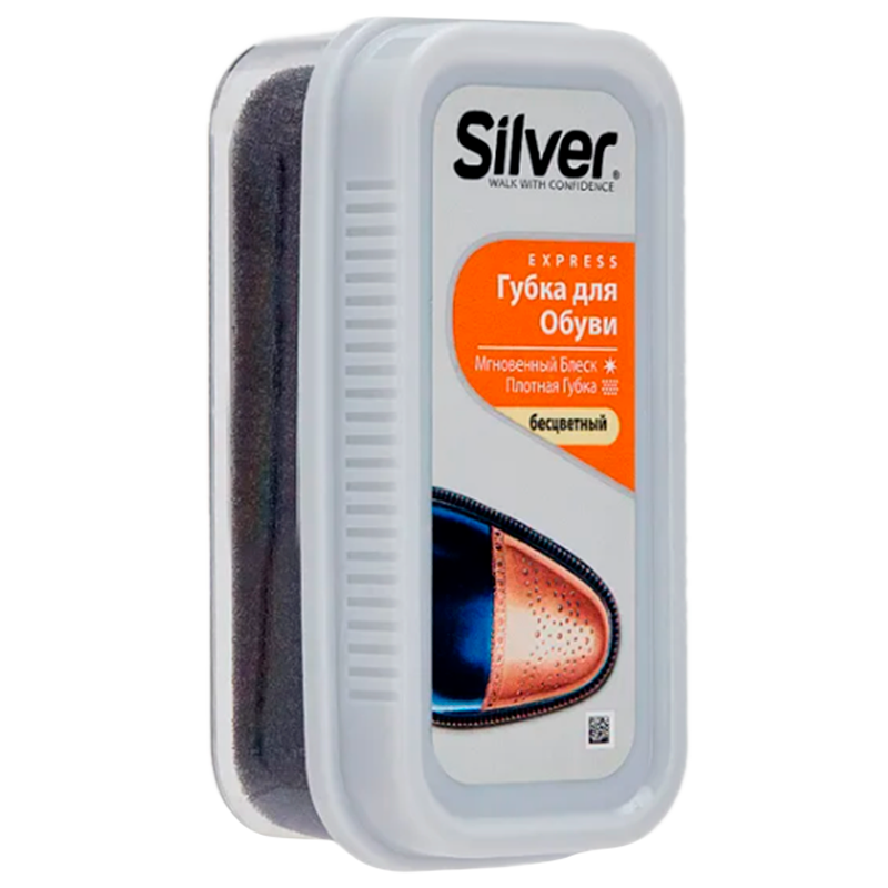 Губка Silver силикон стандарт БЕСЦВЕТНАЯ (1/6/12)