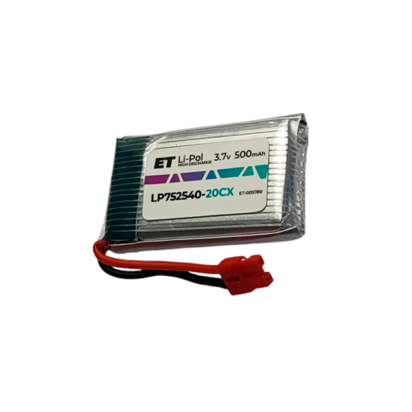 Аккумулятор ET LP752540-20CX Li-Pol, 3.7В, 500мАч (1/100)