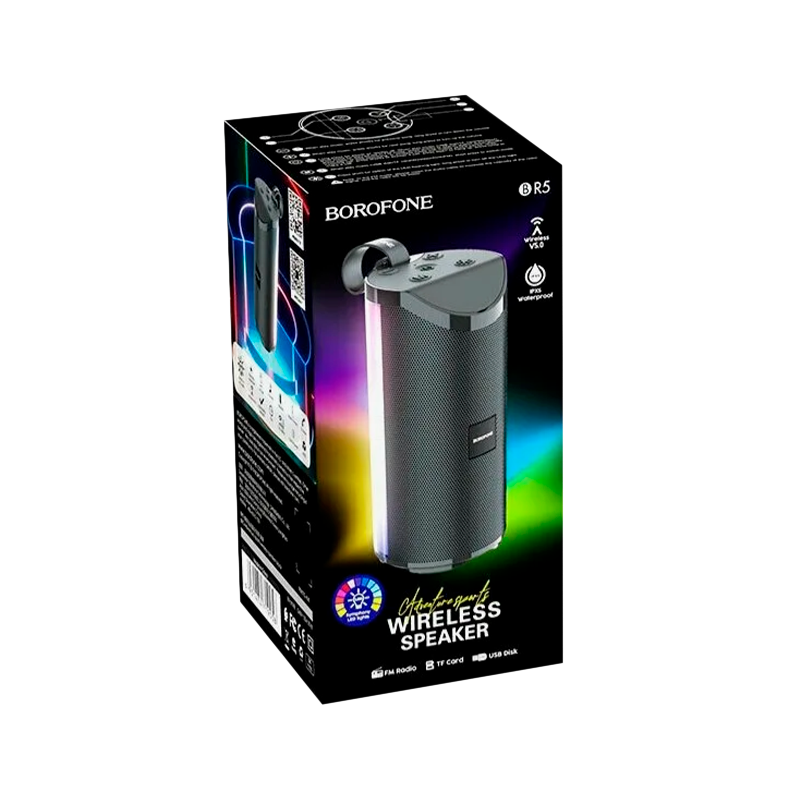 Портативная колонка Borofone BR5 bluetooth 5.0 microSD черный (1/40)