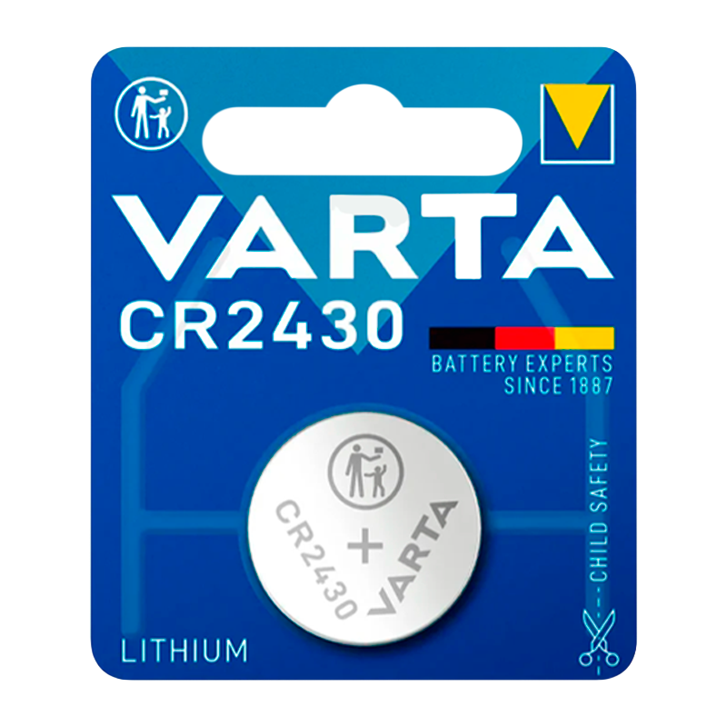 Батарейка Varta ELECTRONICS CR2430 BL1 Lithium 3V (6430) (1/10/100)
