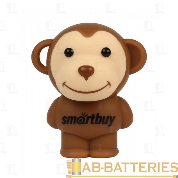Флеш-накопитель Smartbuy Wild Обезьянка 16GB USB2.0 силикон коричневый