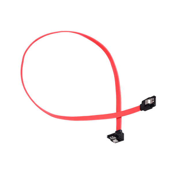 Кабель GoPower SATA (m)-SATA (m) 0.5м силикон ver.2.0 красный в пакете (1/250)