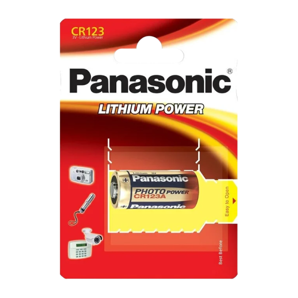 Батарейка Panasonic CR123A BL1 Lithium (1/10/100)