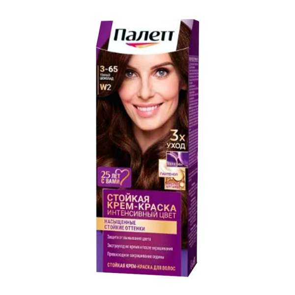 Краска для волос Schwarzkopf Palette 110мл W2 Темный шоколад (1/10)