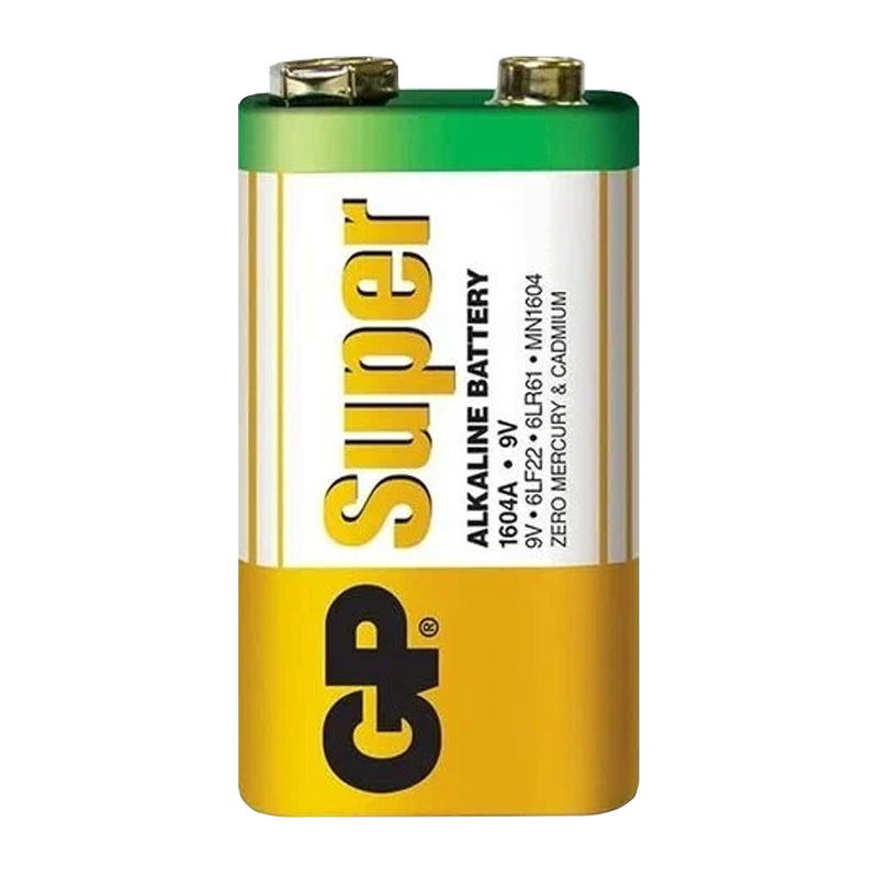 Батарейка GP Super Крона 6LR61 Shrink 1 Alkaline 9V (1/10/50/500) R