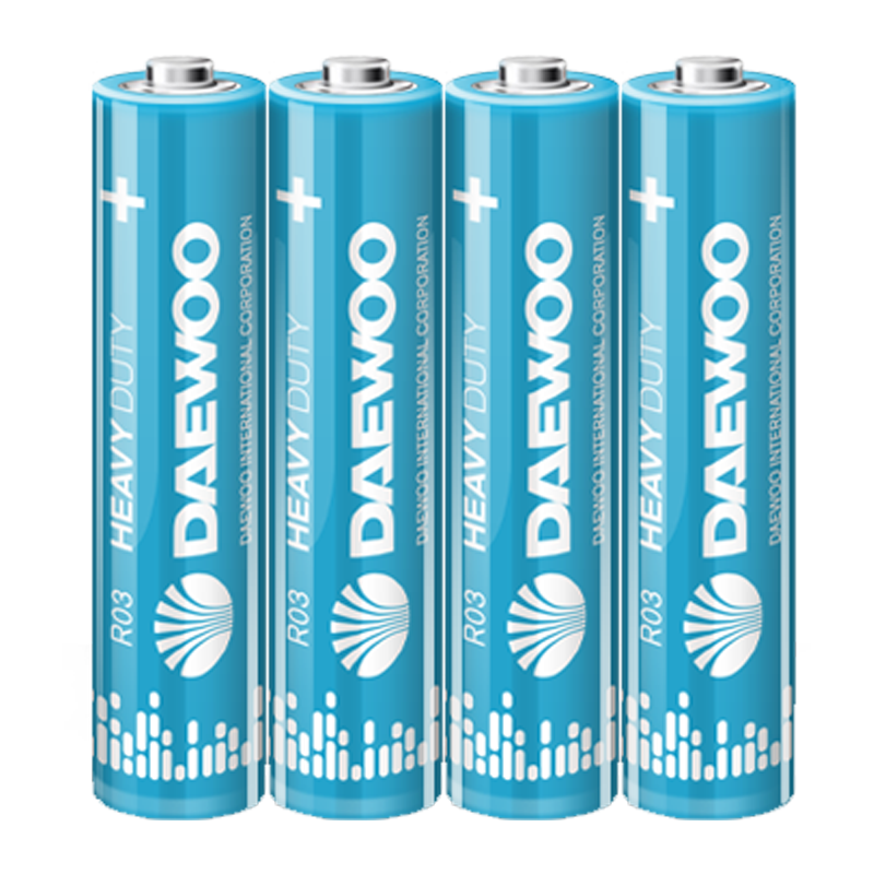 Батарейка Daewoo R03 AAA Shrink 4 Heavy Duty 1.5V (4/40/960)