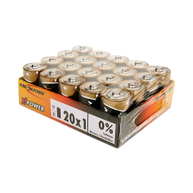 Батарейка ANSMANN X-POWER LR20 bulk, в упак 20 шт