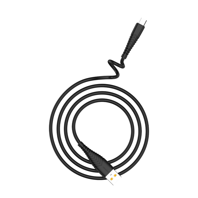 Кабель GFPower 19M USB (m)-microUSB (m) 1.0м 2.4A силикон черный (1/120/480)
