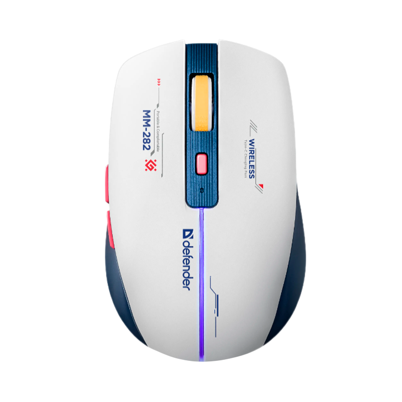 Мышь беспроводная Defender MM-282 DILA игровая USB белый (1/100)