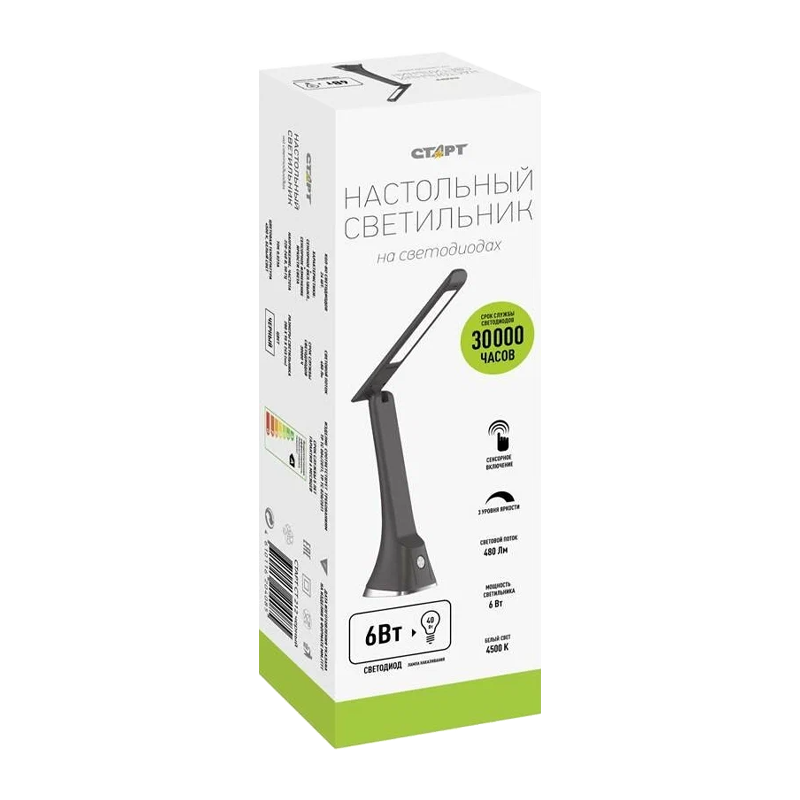 Светильник настольный Старт CT212 6W 220-240V 24LED на основании черный