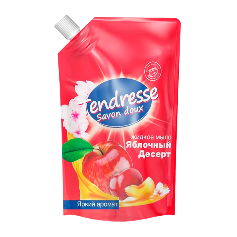 Жидкое мыло для рук Tendresse Яблочный десерт 1л дой-пак (1/6/90)