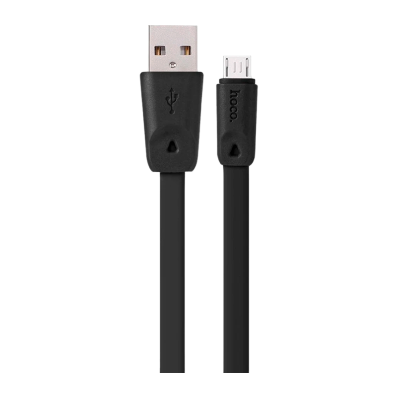 Кабель HOCO X9 USB (m)-microUSB (m) 1.0м 2.0A силикон черный (1/30/300)
