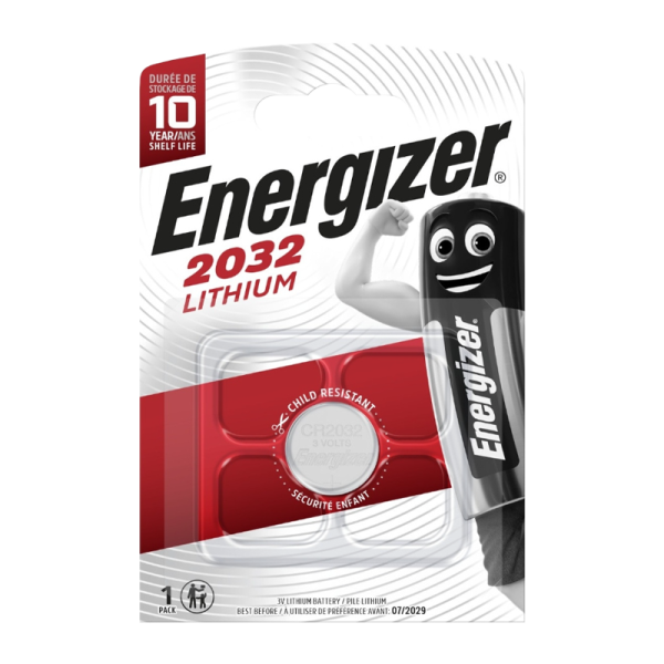 Батарейка Energizer CR2032 BL1 Lithium 3V (1/10/140)