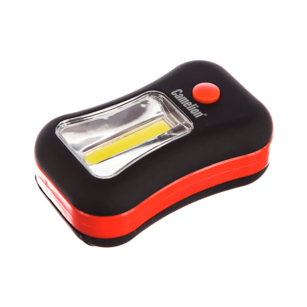 Фонарь туристический Camelion LED51520 3W 3COB от батареек IPX4 черный (1/8/24)