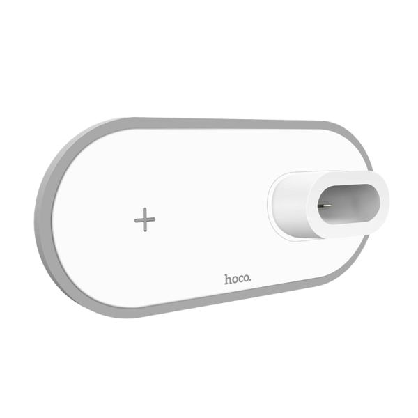 Беспроводное З/У HOCO CW21 2.0A 10W Apple Watch+Airpods белый (1/44)