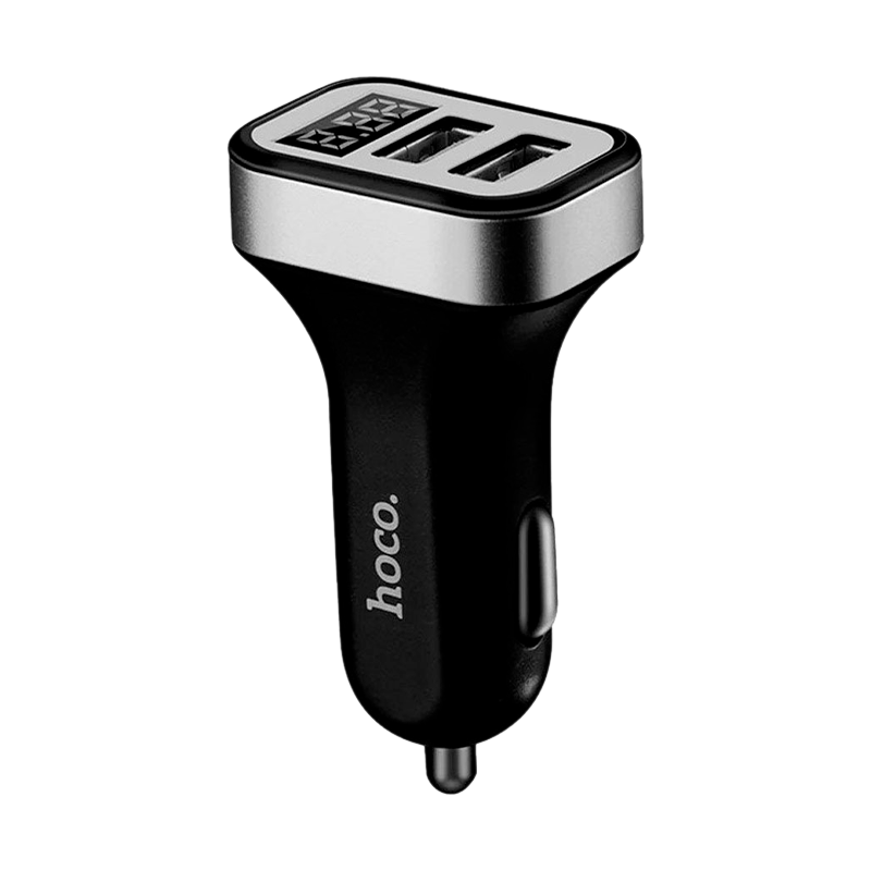Автомобильное З/У HOCO Z3 2USB 3.1A черный (1/21/126)