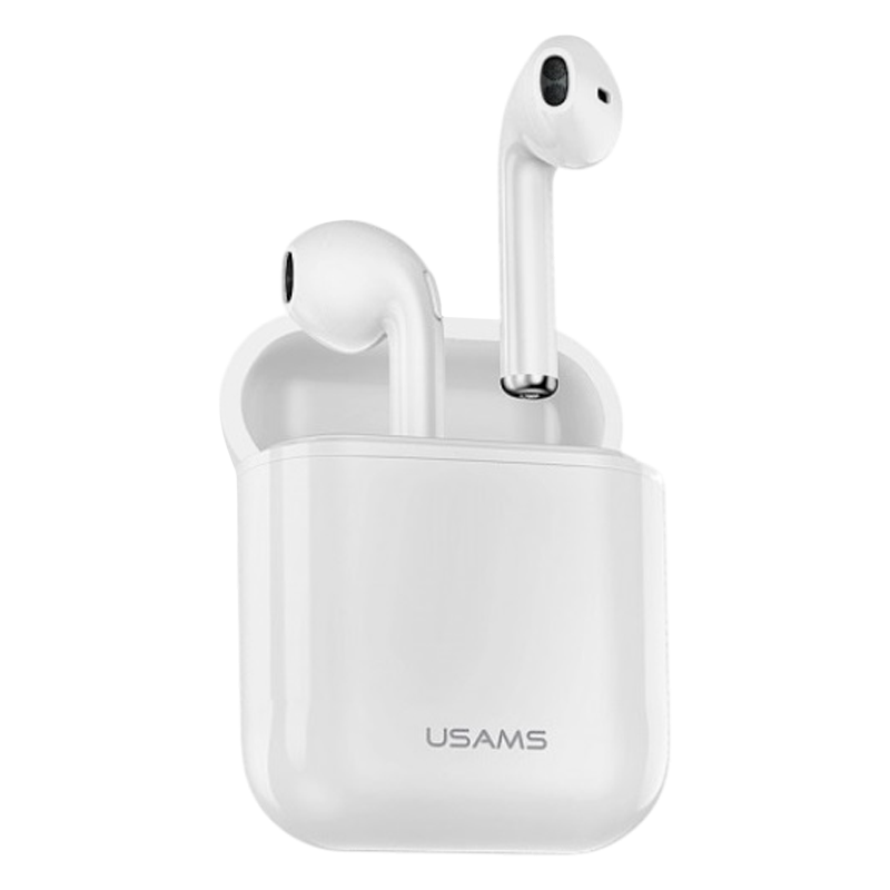 Bluetooth наушники USAMS LC DUAL series BHULC02, Bluetooth 5.0 цвет белый