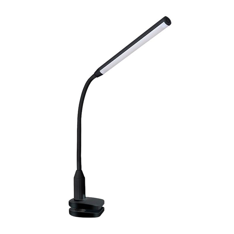 Светильник настольный Camelion KD-793 6W 230V 1LED струбцина сенс. 4 ур.ярк. +лампа черный (1/12)